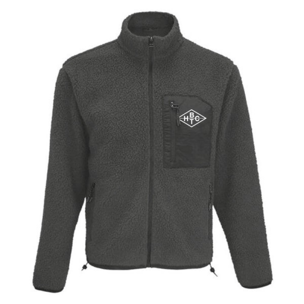 BHTC Sherpa Fleece Jacke schwarz / Unisex