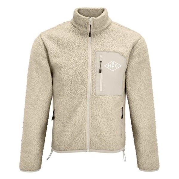 BHTC Sherpa Fleece Jacke beige / Unisex